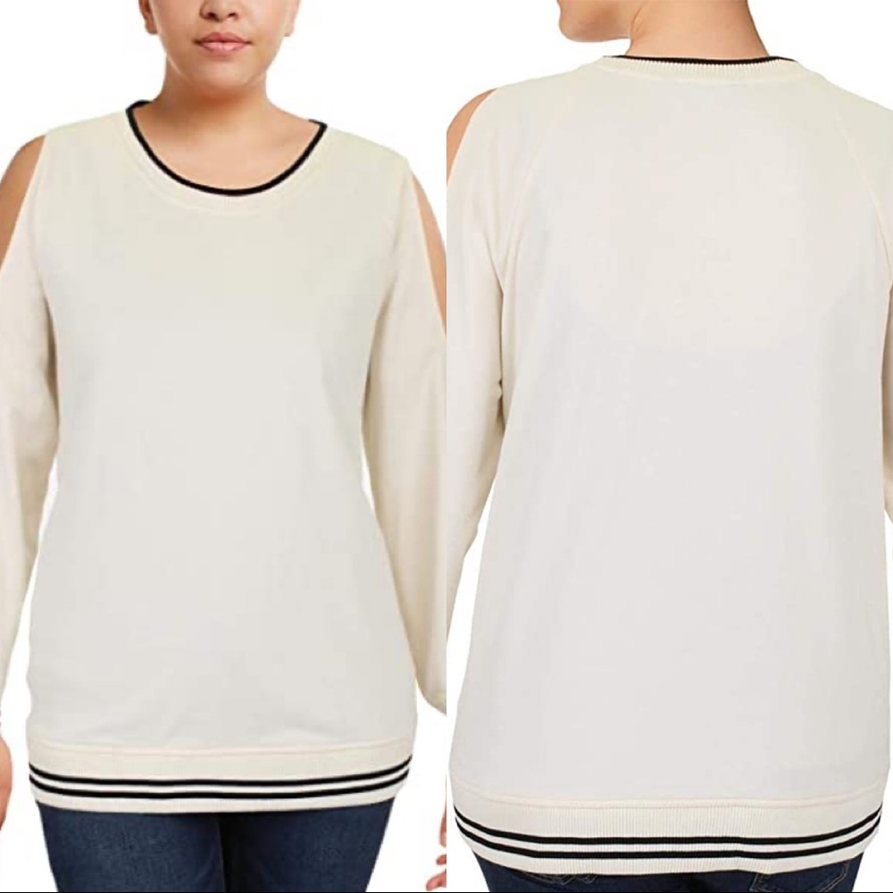 Ralph Lauren cut out shoulder sweater shirt